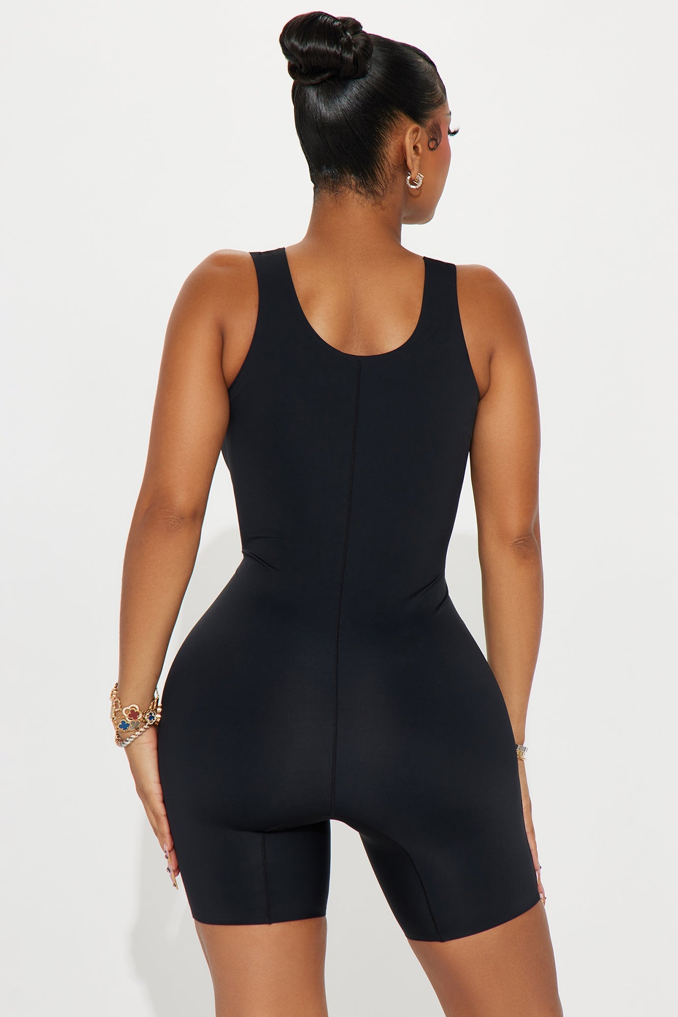 Thigh Slimming Shapewear Romper - Black