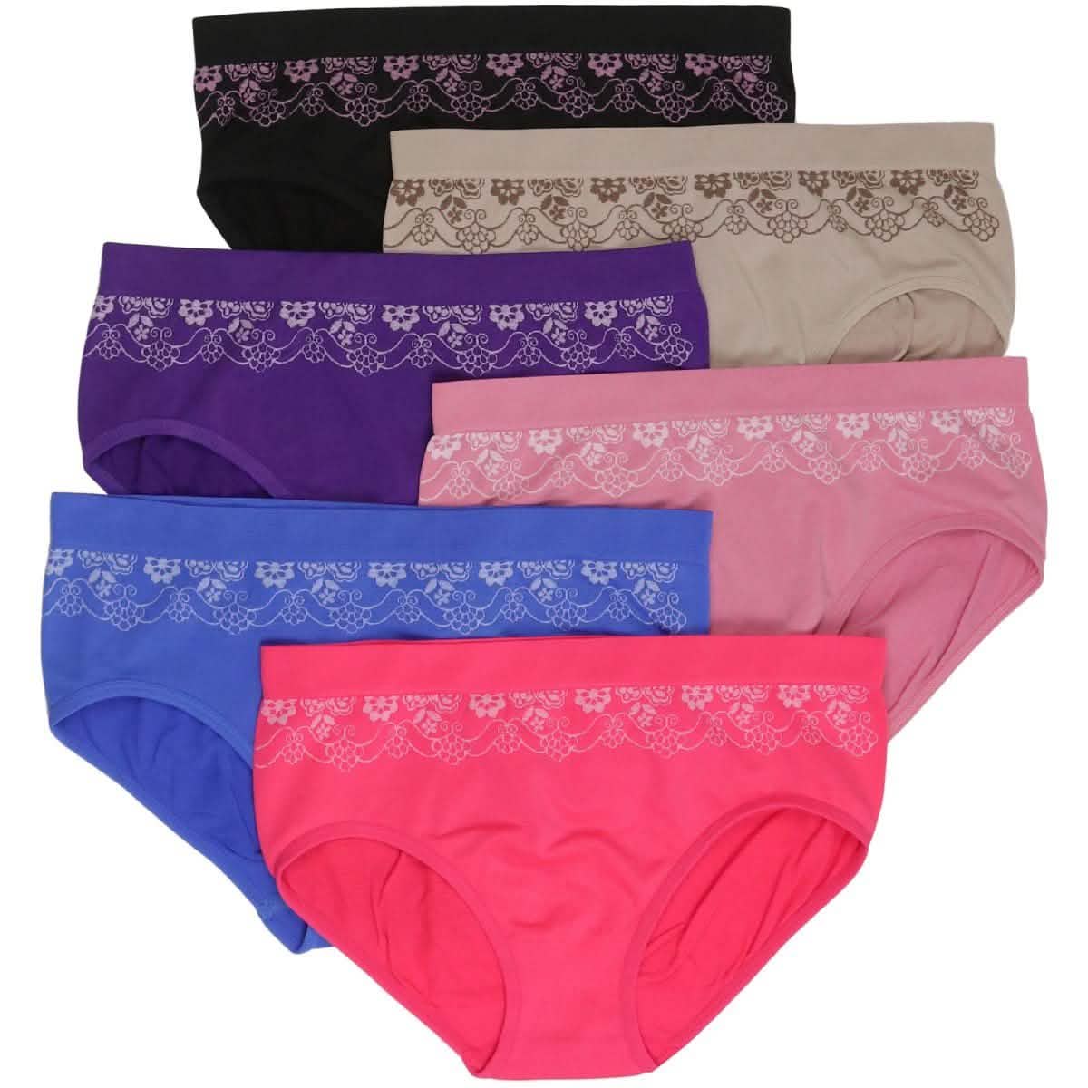 6-Pack: Seamless Stretch Panties Classic Bikini