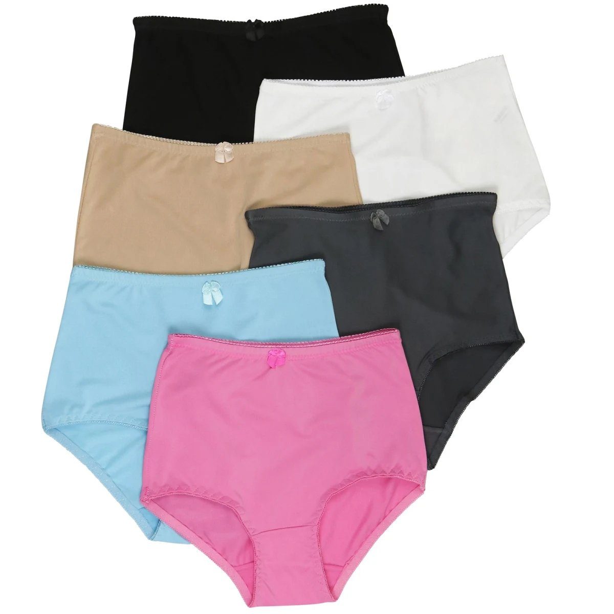 6-Pack: Women's High Rise Everyday Brief Underwear