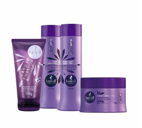 Blond Gray Hydra Hair Smoothness Silky Touch Treatment Amethyst 4 Prod - Haskell