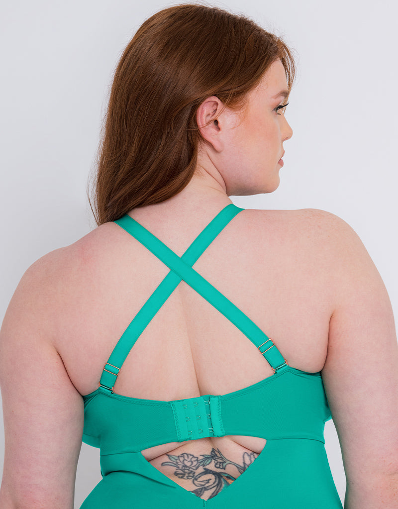 Scantilly Indulgence Stretch Lace Body Jade