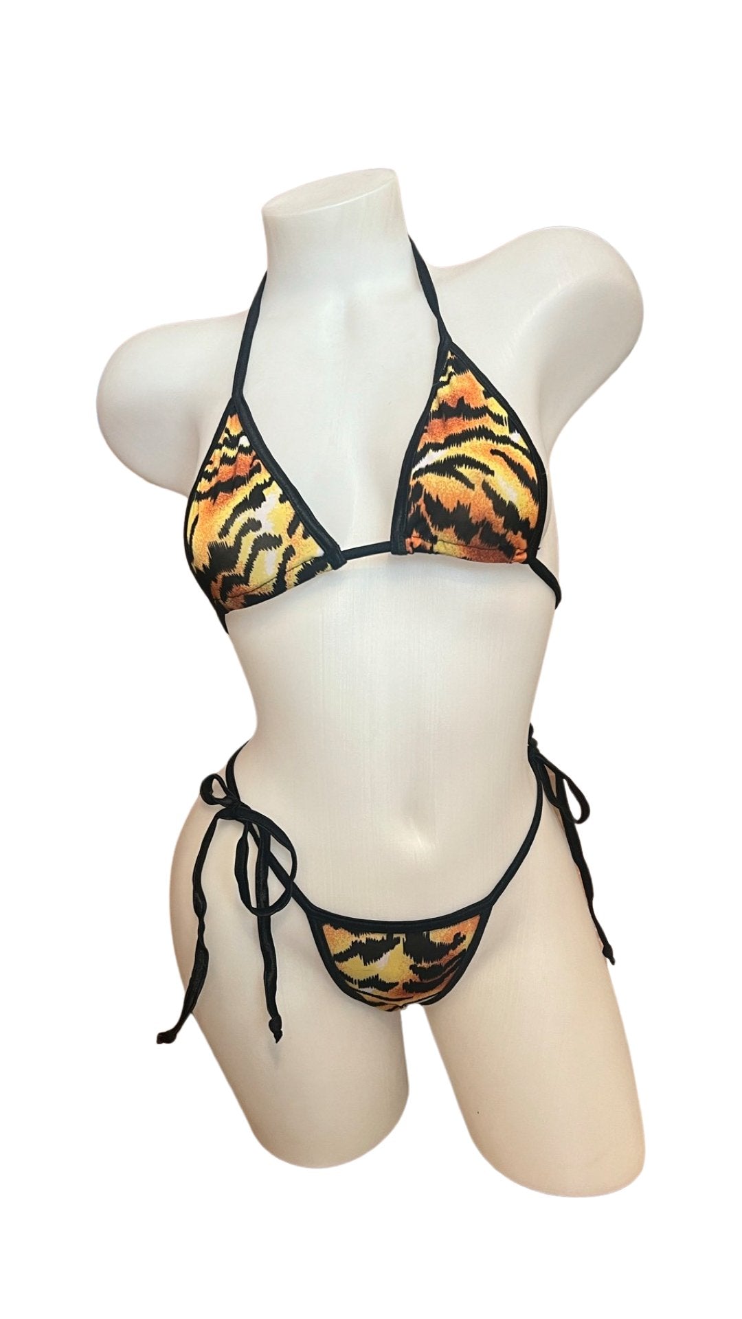 Tiger Print Bikini Set
