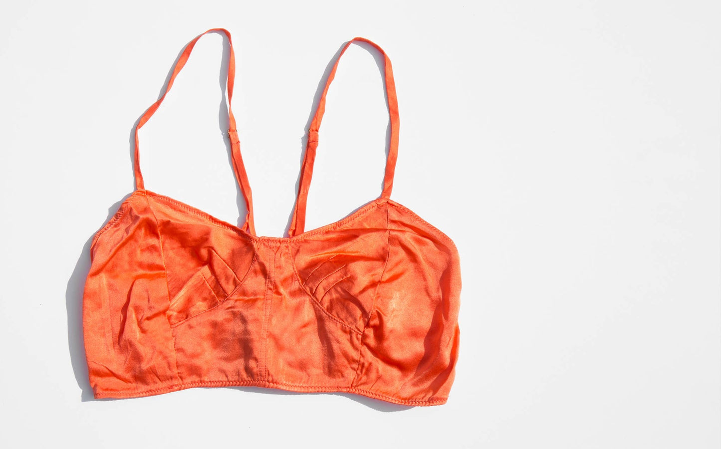 Vivien Ramsay Scarlet Silk Corset Bra