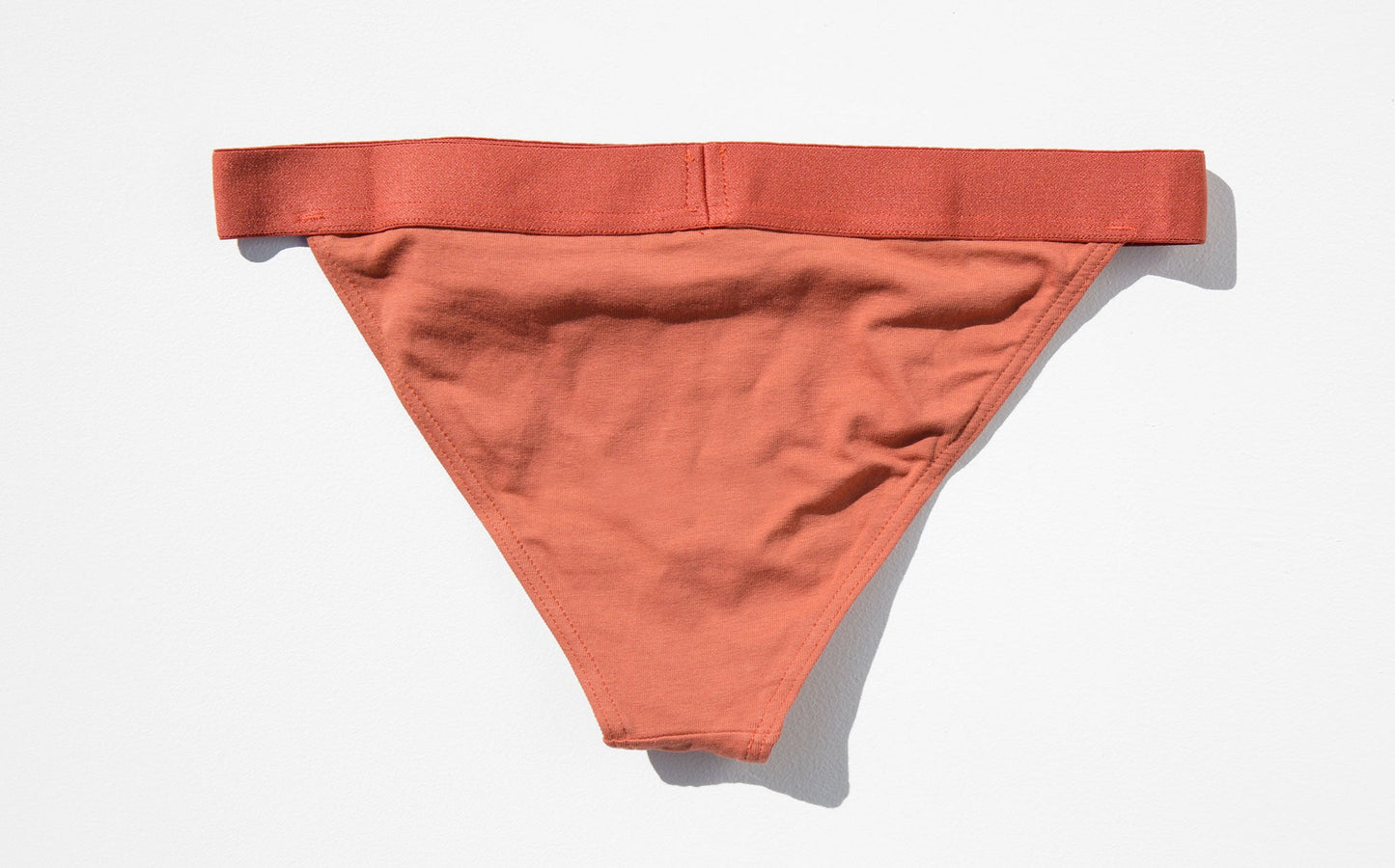 The Nude Label Rust Triangle Brief