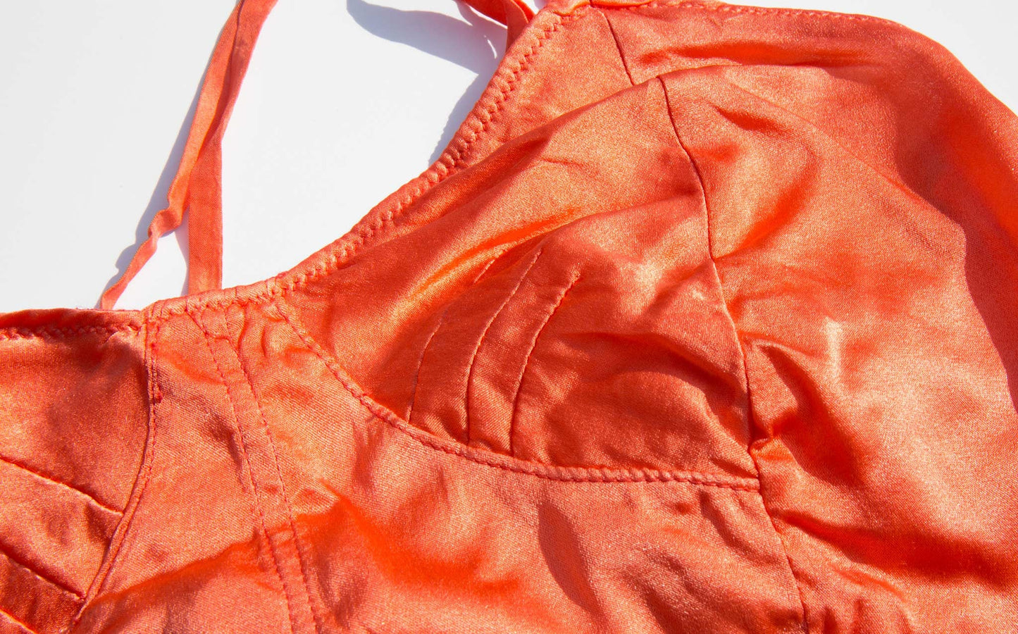 Vivien Ramsay Scarlet Silk Corset Bra