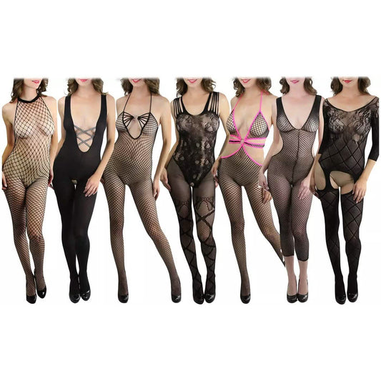 3-Pack: Mystery Sexy Bodystocking Assortment