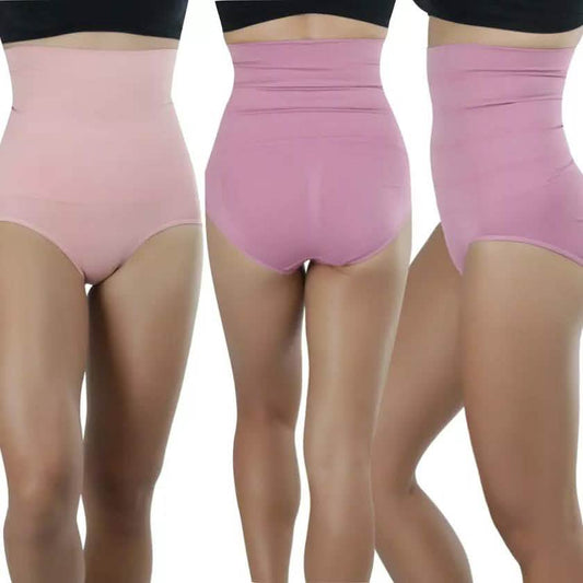 4-Pack: Women's High-Waisted Double Compression Briefs