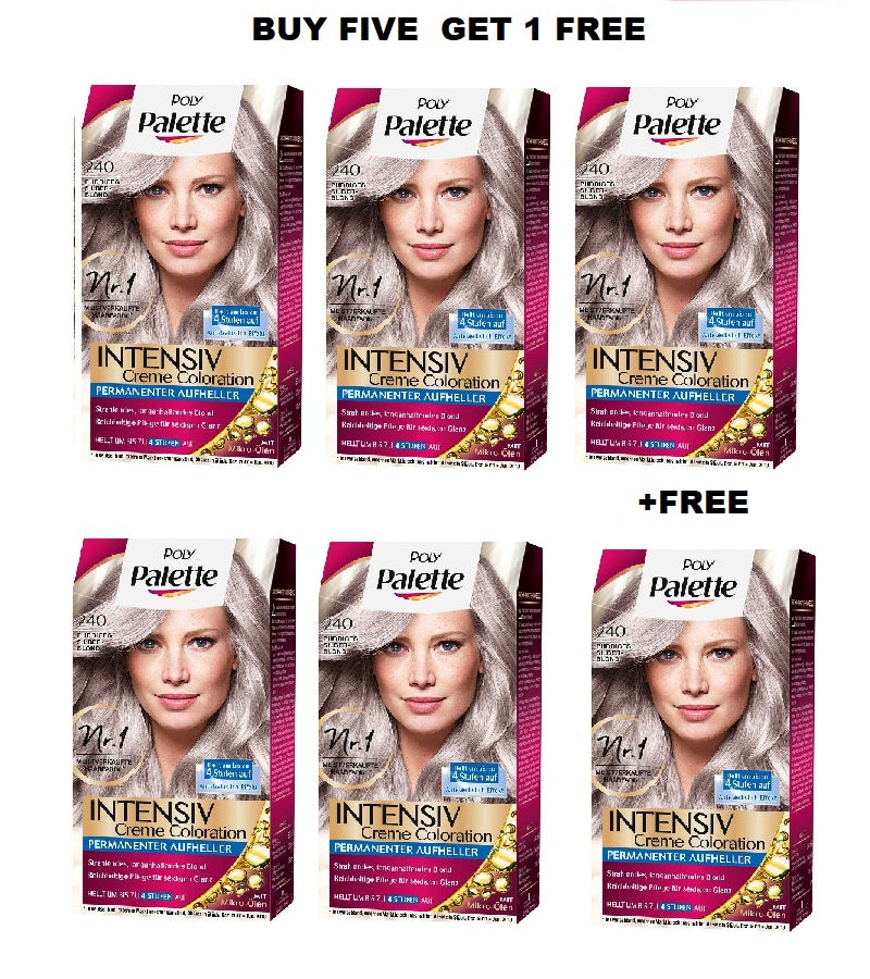 Schwazkopf POLY PALETTE Intensive Creme Hair Coloration - 24 Varieties - Buy 5 +FREE Pack