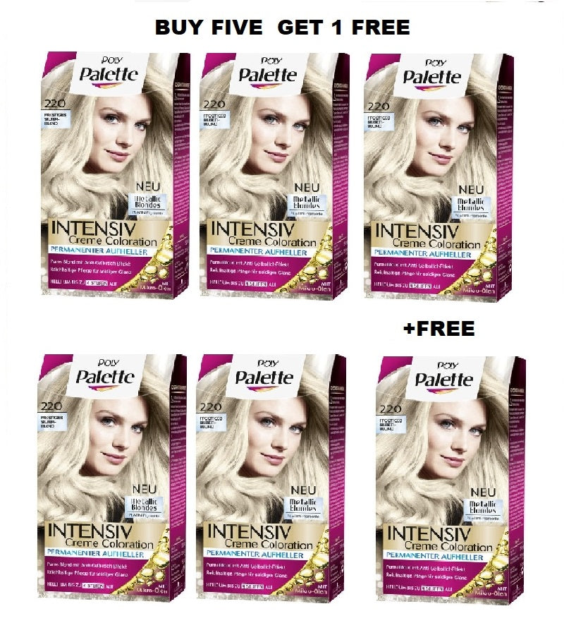 Schwazkopf POLY PALETTE Intensive Creme Hair Coloration - 24 Varieties - Buy 5 +FREE Pack