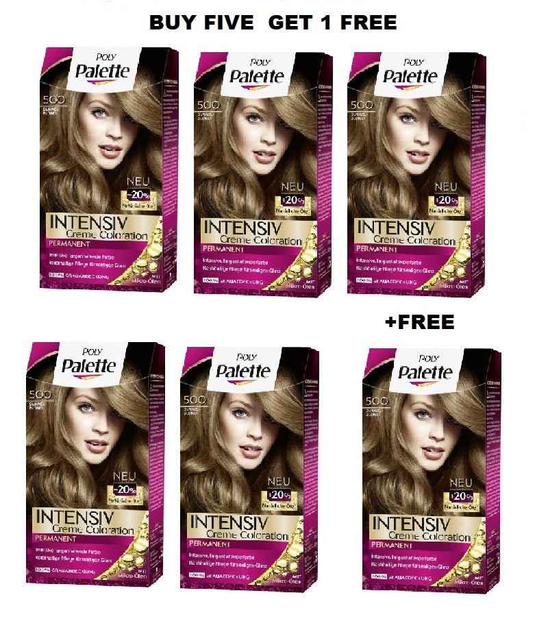 Schwazkopf POLY PALETTE Intensive Creme Hair Coloration - 24 Varieties - Buy 5 +FREE Pack