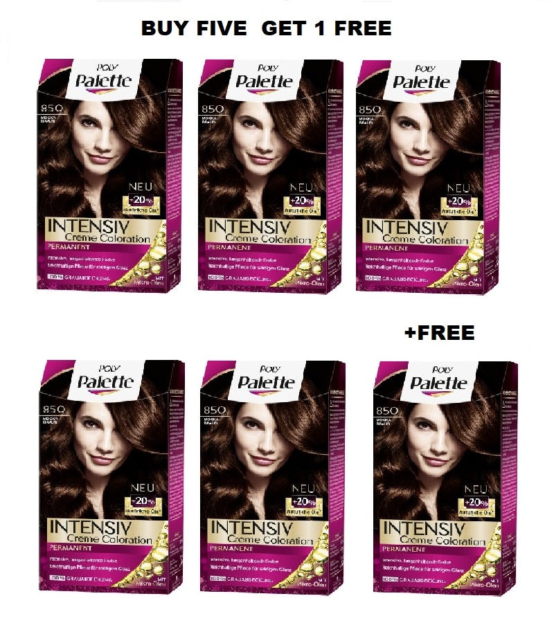 Schwazkopf POLY PALETTE Intensive Creme Hair Coloration - 24 Varieties - Buy 5 +FREE Pack