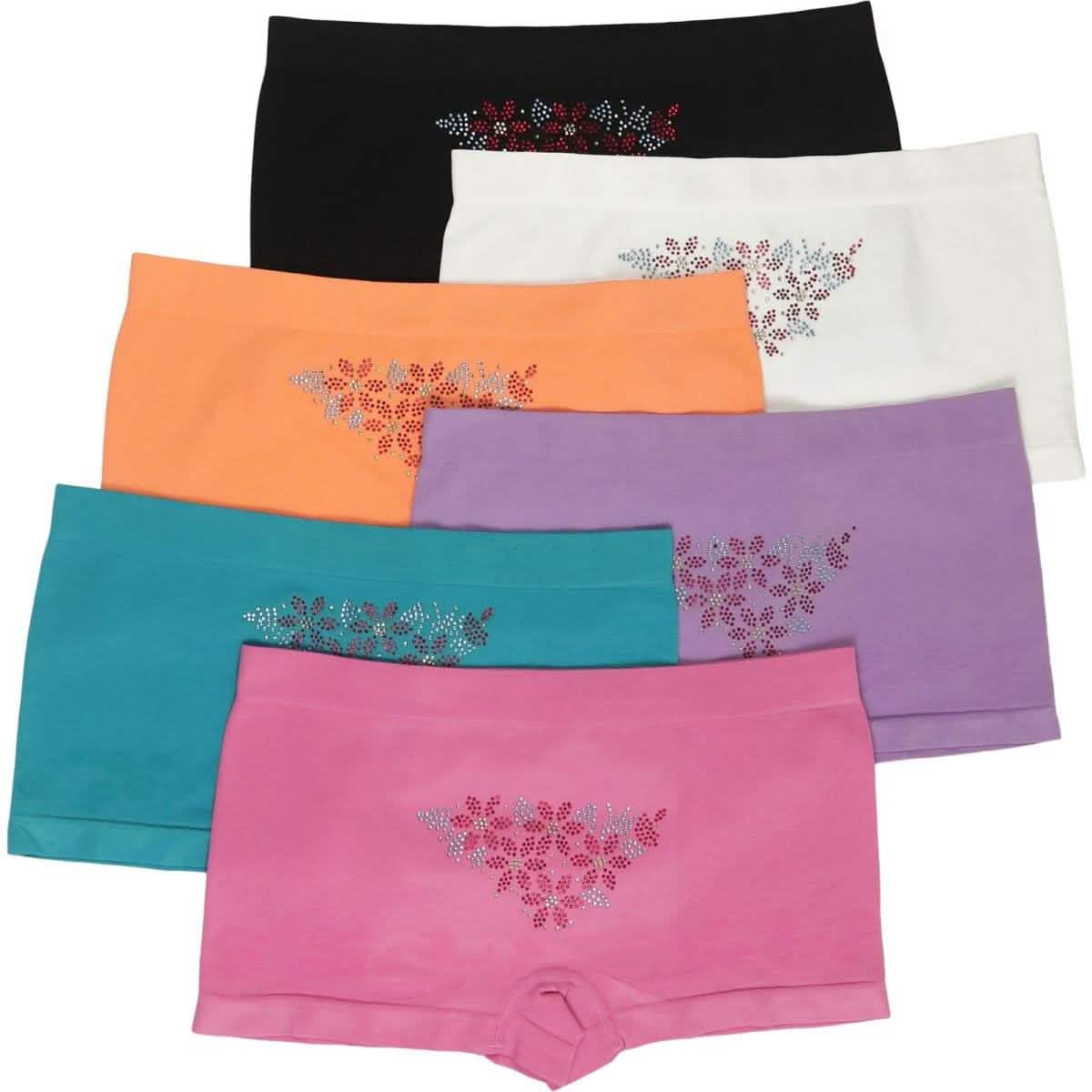 6-Pack: Seamless Stretch Cheeky Boyshort Panty