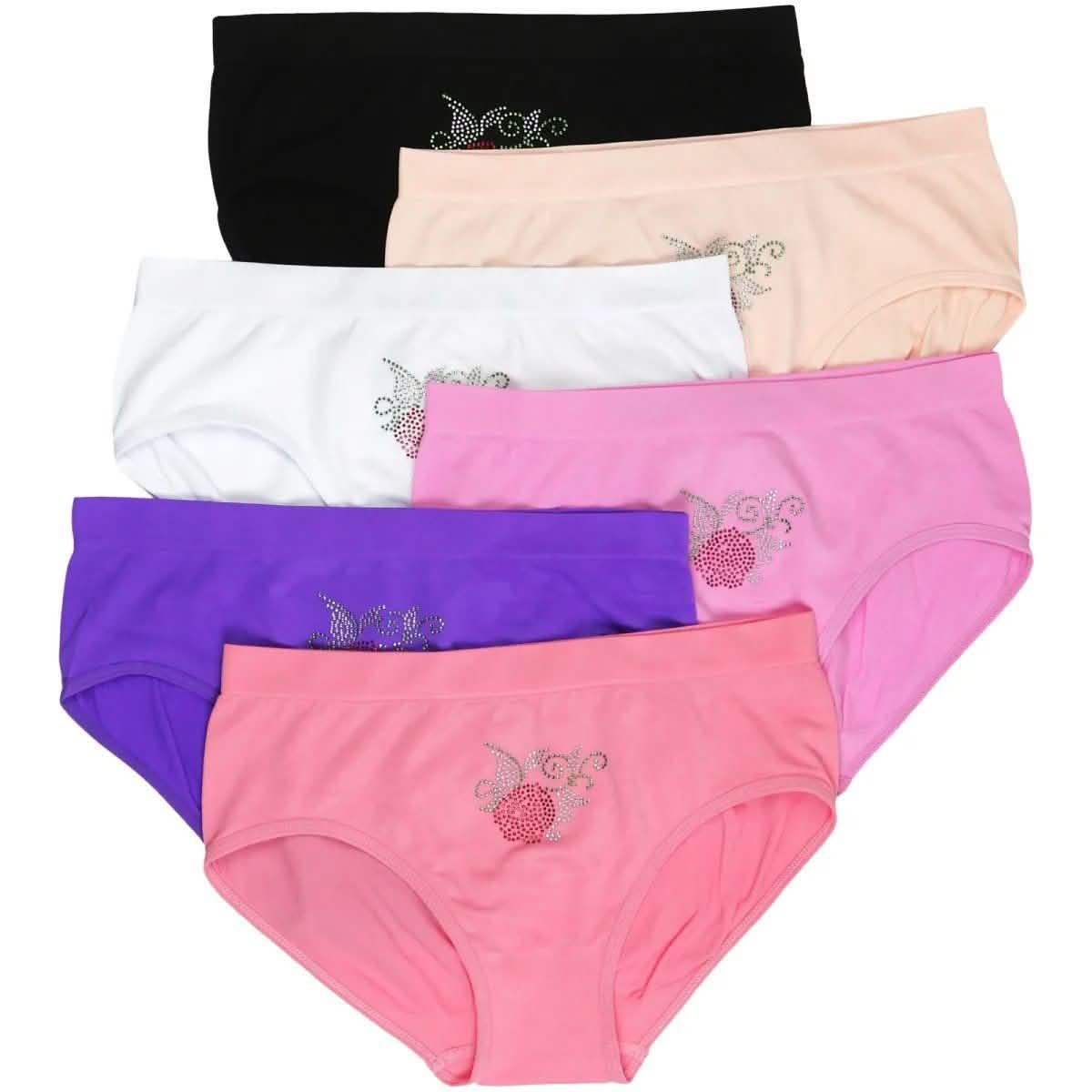 6-Pack: Seamless Stretch Panties Bikini Cut