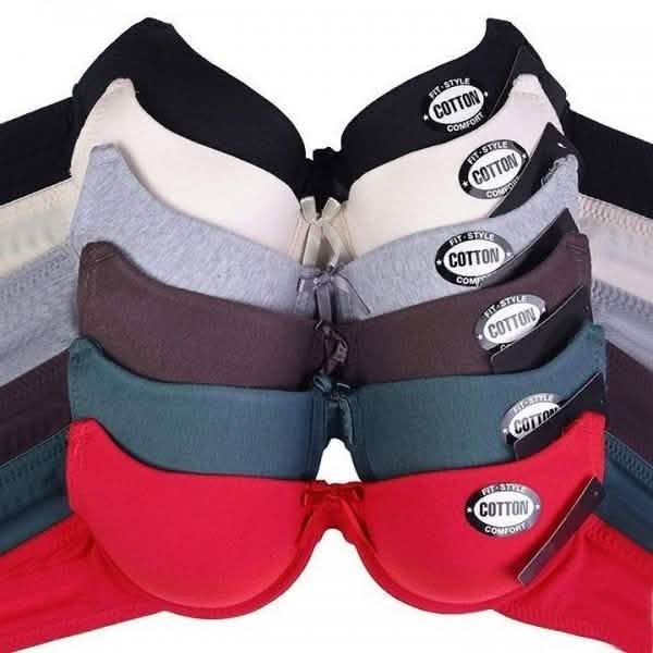 6-Pack: Unibasic Women Full Cup Solid Comfort Breathable Cotton Bra - Assorted Sizes and Styles Women's Apparel 30A No. 1 - DailySale