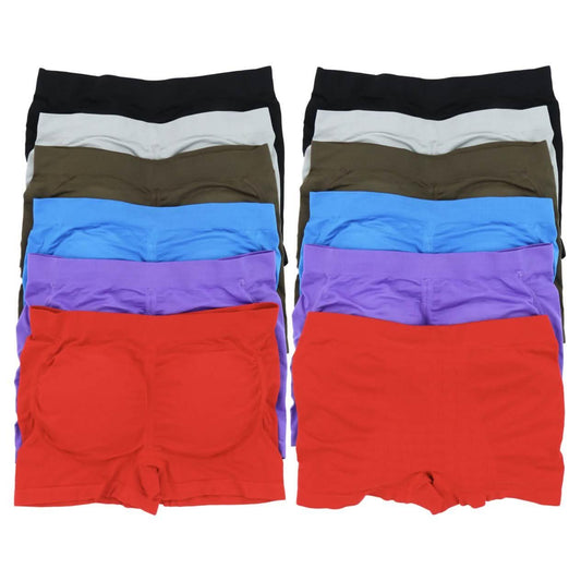 6-Pack: Women's Enhancing Butt Boosting Padded Panty Briefs