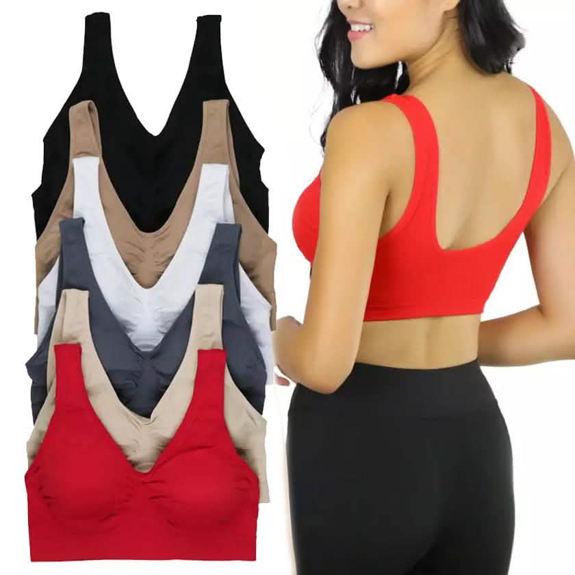 6-Pack: Women's Padded Microfiber Wire Free Bras