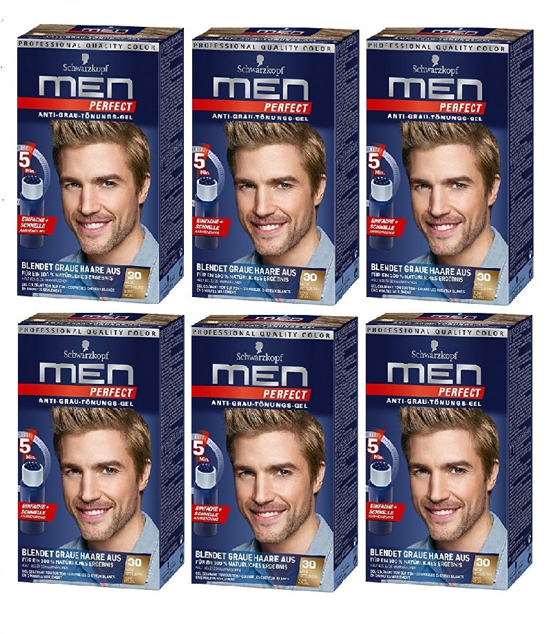 6-Pack Schwarzkopf Men Perfect Hair Gel - 7 Color Varieties - Eurodeal.shop