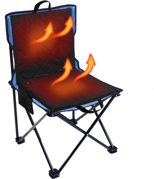 ZUPIIY Heated Stadium Seat Cushion Outdoor, Portable Foldable Seats for Bleachers, 3 Levels Heating,【No Power Bank】 USB Powered Heating Seat Pads