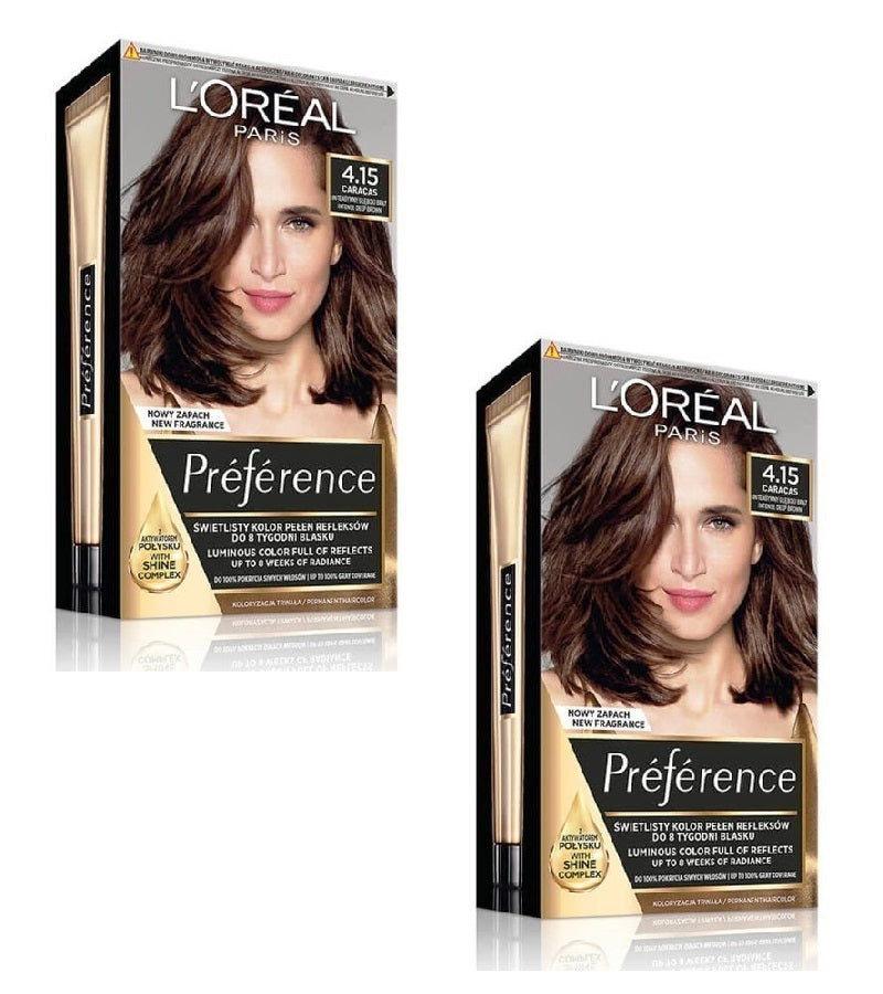 2xPack L'Oréal Paris Préférence Hair Color - 18 Varieties