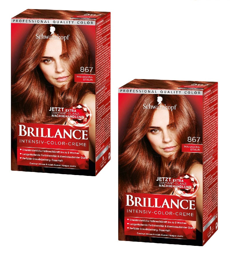 2xPack Schwarzkopf BRILLANCE Intensive Color Cream - 22 Varieties