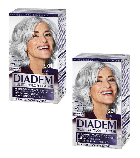 2xPack Schwarzkopf DIADEM Silver Hair Color - S01