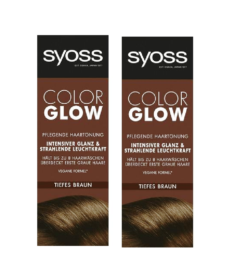 2xPack Syoss Color GLOW Nourishing Hair Tint - 7 Varities