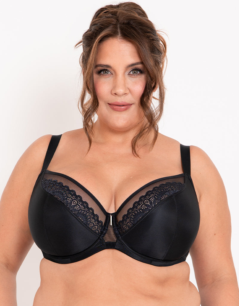 Adella Hera Full Plunge Bra Black