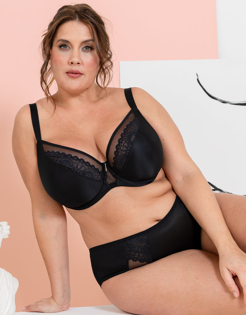 Adella Hera Full Plunge Bra Black