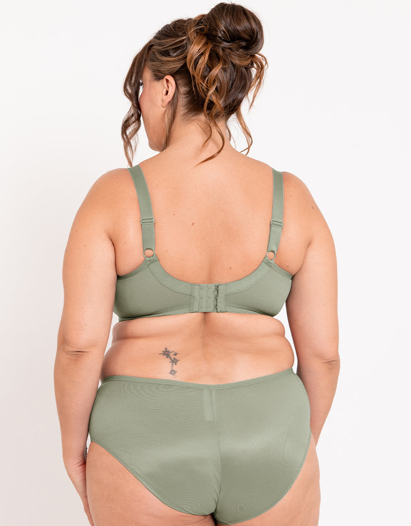 Adella Hera Full Plunge Bra Sage Green