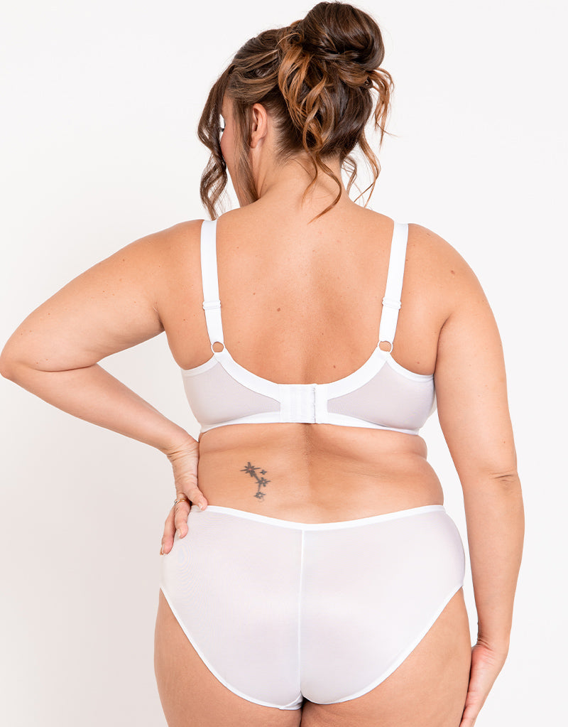 Adella Hera Full Plunge Bra White