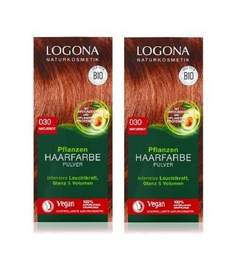 2xPacks Logona Plant Powder Vegan Hair Color for Women - 12 Varieties
