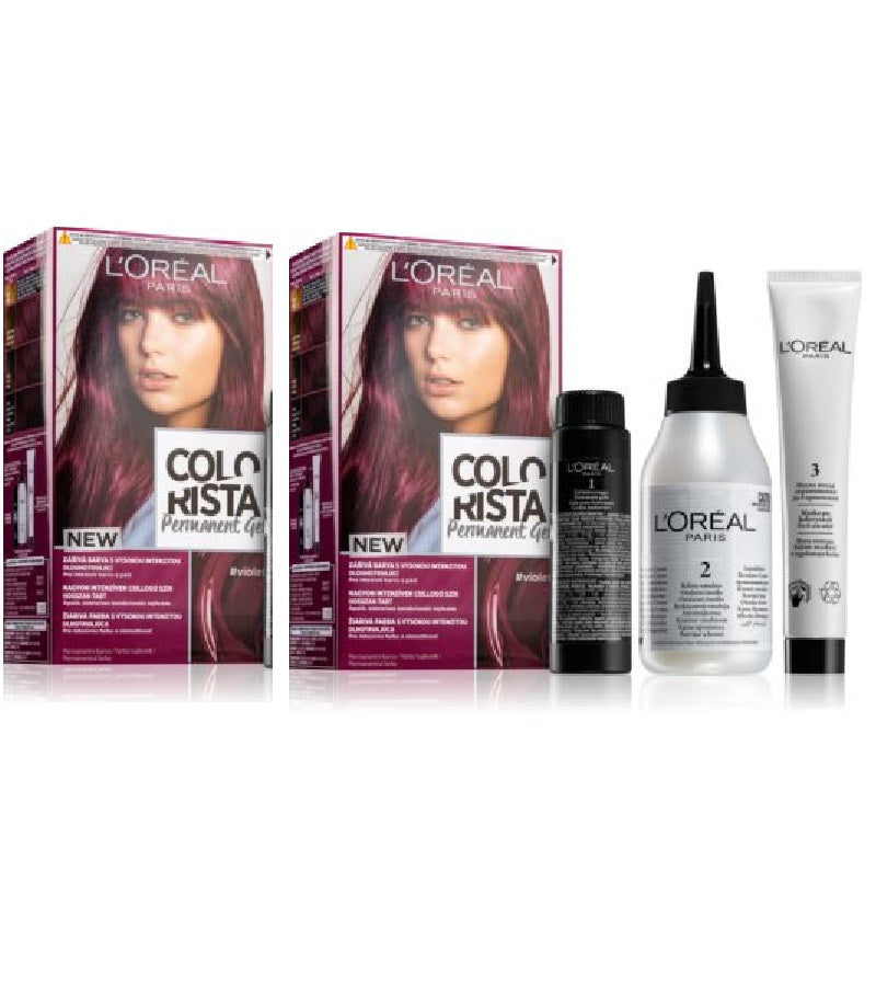 2xPack L'Oréal Paris Colorista Permanent Hair Color - Violet