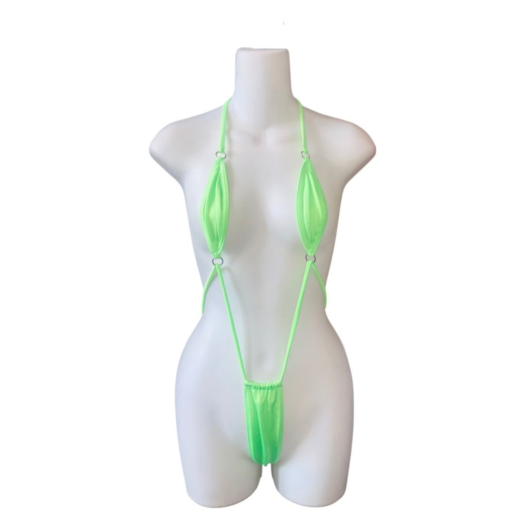 Thong Bodysuit - Neon Green