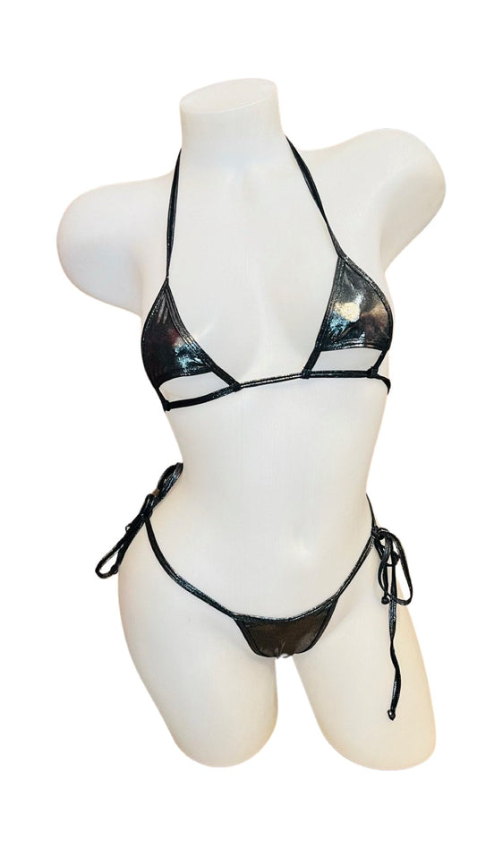 Under Bust Bikini Gunmetal