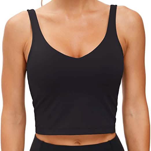 Women’s Longline Wirefree Padded Sports Bra Women's Swimwear & Lingerie XS - DailySale